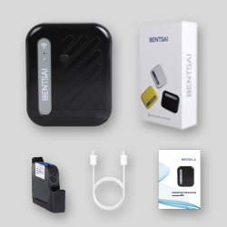 Contenido: B10, cartucho de tinta de secaje rápido color negro, cable USB tipo C y manual de instrucciones.