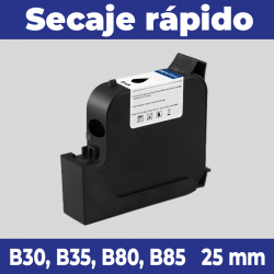 Cartutx original Bentsai EB22BL, tinta de secatge ràpid (solvent) per a marcar sobre superfícies no absorbents, de 25 mm