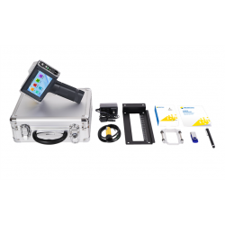 Codificadora BENTSAI HH6210 con cabezal de 1 pulgada imprimiendo lote y caducidad