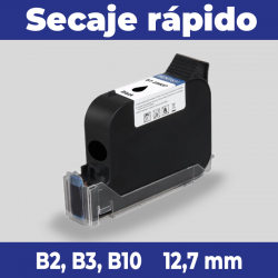 Cartucho original Bentsai BT-2580P, de secaje rápido (solvente), para marcar sobre superficies no absorbentes, de 12,7 mm